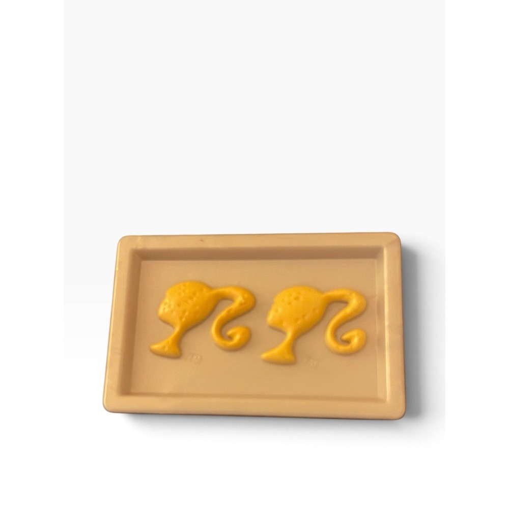 Mattel Barbie Doll Cookie Pan Silhouette Ponytail Logo Baking Biscuit Tray